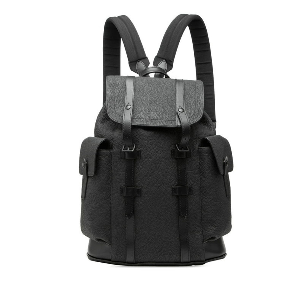Louis Vuitton Monogram Taurillon Christopher Backpack Noir Black Leather